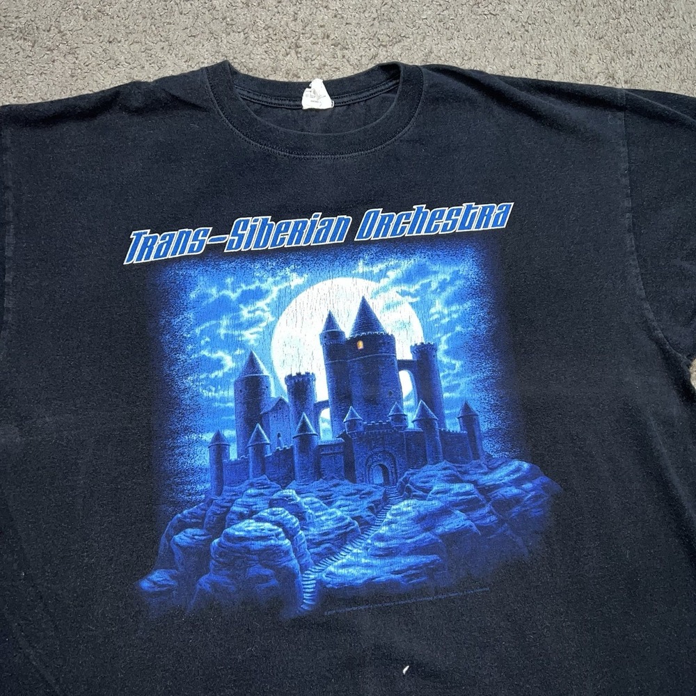 VINTAGE‎ Trans Siberian Orchestra Tour Shirt Adult XL Black 2008 Concert Mens